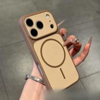 Dual-Color Magnetic Skin-Feel Phone Case for iPhone 17/16/15 PRO iPhone 13 Pro