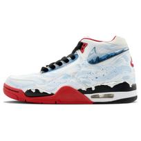 Nike Flight Legacy Ocean Wide Sky Mid top Vintage Basketball Shoes Unisex Blue White BQ4212-100(Team625-) 40.5