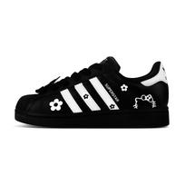 Adidas Originals Superstar 2 Lightweight Low top Skateboard Shoes Unisex White Black JI0079(Team119-) 35⅔