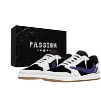 Travis Scott x Jordan Air Jordan 1 Purple Charm Knockout Hook Dėžutė Atspari dilimui Kvėpuojanti DZ4137-700(Komanda1510-- 35.5
