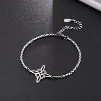 Knot Charm Bracelet Women's Silver/Gold Color Chain Fashion Simple Elegant Charm Jewelry