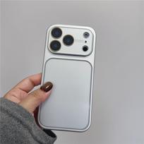 Brushed Silver Drop-Proof Case for iPhone 13/14Pro/15/16 Pro Max/17Pro iPhone 15 Pro
