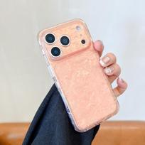 Gilded Dream Shell Pattern iPhone 17 Pro Case - Full Coverage, Double Layer, Compatible with 16PM & 15 Pro 16