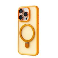 Frosted Anti-Slip Magnetic Stand Case for iPhone 17 Pro Max/16 PM - Transparent Protective Cover iPhone 13 Pro Max