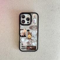 Rilakkuma Miffy Rabbit 2-in-1 Case for Apple iPhone 15 Pro Max/16/13 - Cute Design Apple 15