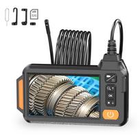 Industrial 1080P Sewer Inspection Camera Dual Lens with 8 LED Lights Endoscope Pipe Camera 4.3  HD   Screen Real-time Monitor 6.5ft Semi-  Cable