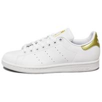 Stan Smith Wmns Adidas Originals 'White Gold Metallic' Women's G58184 36