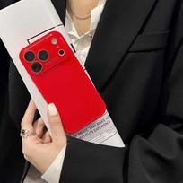 Solid Color Glass-Back Case for iPhone 14, 15, 16, and 17 Pro Max iPhone 15 Pro Max
