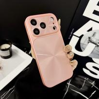 Colorful CD Pattern iPhone 16 Pro Max Case with Large Window - Compatible with Apple 15/14 15PROMAX rožinė
