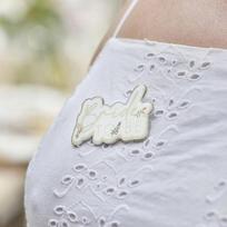Przypinka Floral Bride To Be - Ginger Ray - Dodatki Na Wieczór Panieński