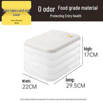 COOKER KING Layered Dumpling & Wonton Storage Box dryžuotos spalvos