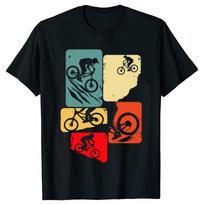 Funny Mountain Bike Downhill MTB Biking Cycling Biker T-shirts Men Fashion Casual Tshirt 100% Cotton Loose Oversized T Shirt S įvairiaspalvis