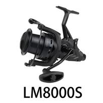 W.P.E Pro Karpinis ritės modelis LM-8000/8000S, 7+1 guoliukai, ilgo metimo metalinis būgnelis black