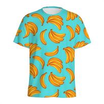 Aloha Bananas 3D Spausdinti Marškinėliai Vyrams Madingi Laisvalaikio Trumpomis Rankovėmis Viršutiniai Drabužiai Vasaros Vaisiai Grafiniai Marškinėliai Vaikams Y2k Animaciniai Marškinėliai M