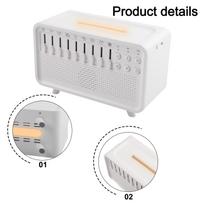 Humidifier White Noise Machine Nighttime Use Multifunctional White Noise Machine Calming Ambient Light Essential Oils Compatible China Mainland