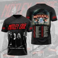 Motley Crue 2026 m. Turo Anniversary 3D spausdinimo marškinėliai Vyrams Moterims Mada Vasaros Laisvalaikio Vintažiniai Trumpomis Rankovėmis Viršutiniai Drabužiai Marškinėliai Vaikų Drabužiai S