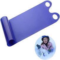 60 Micron Foldable Children's Freestyle Ski/Snowboard with Smooth Hollow Handle 92x42cm rožinė raudona spalva