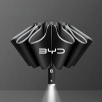 Automatic Umbrella with Reflective Stripe Reverse Led Light Umbrella For BYD Atto 3 Tang F3 E6 Yuan Plus Song Max F0 Qin G3 I3 juoda