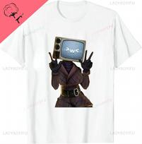 Skibidi Toilet Cute Kawaii Women CameraUnisex Tshirts Funny Cartoon Unisex Summer Tops Streetwear Custom Printed Graphic Tshirts S