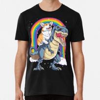 Corgi Riding Dinosaur T rex Shirt Funny Rain S to 5XL Made in the AU/USA T-Shirt Mens Womens Tees Top 2XL