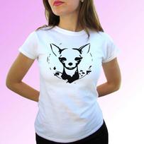 Chihuahua b&w kids boys T-Shirt dog tee animal top pet gift s s kids baby size 120