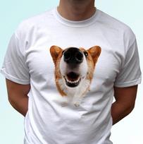 Welsh Corgi head kids boys T-Shirt dog top animal tee design s s kids baby sizes 160