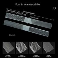 Double-Head Files Half Round Files Hand File Sharp Flat File Shaping Polishing For Carving Filing Half-Round Wax Shaping File D
