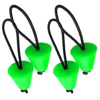 4 Pieces Green Rubber Universal Kayak Canoe Inflatable Boat Raft Scupper Plugs Drain Holes Stopper