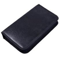 VCD Organizer 80 Discs CD Holder DVD Case Storage Faux Leather Zipper Bag juoda