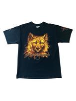 Harley Davidson T Shirt Men’s Medium Wolf Flames Mexico 4XL
