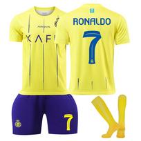2023-24 Al-Nassr Namų #7 RONALDO Sportinės Treniruočių Aprangos Rinkinys su Kojinėmis Paaugliams Vaikams Suaugusiems Futbolo Aprangos 16