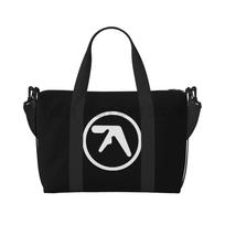 Aphex Twin Print Travel Duffel Bags Unisex Casual Workout Luggage Bag Portable Waterproof Tote Bags Weekender Overnight Handbag