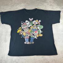 Nintendo Super Mario Bros T-shirt Mens XL Black Graphic Retro Gaming Distressed M