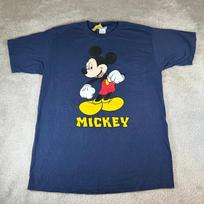 NWT Vintage Y2K Walt Disney World Mickey Mouse T-shirt Mens L Navy Graphic USA S