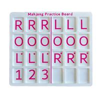 Board Game Organizer And Storage Single Mahjong Practice Board Fully Compatible With Portable Practice Travel Size Games for Teens