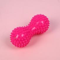 PVC Peanut Foam Roller & Massage Ball Set for Neck, Shoulders, and Soles 16x8 rožinė
