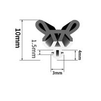 4M High Quality TPE Window Sealing Strip Flexible Windproof Door Draft Stopper Anti Collision Soundproof Weather Stripping