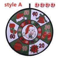 Christmas Dart Plate Set Decorative Toy Children Holiday Gifts Indoor Festival Party Accessories A