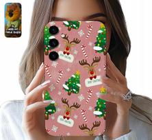 Samsung Galaxy S24 Fe Tok Karácsonyi Rénszarvas Mikulás + Üveg