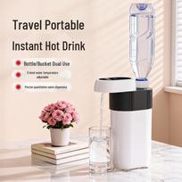 Portable Instant Hot Water Dispenser for Home and Travel European Standard - English Version (White)