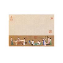 Ancient Chinese Art Sticky Notes: Beautiful Scenery, Non-Adhesive, High-Quality Memo Pads orange