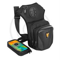 Waterproof Motorbike Hip Bum Bag, Large Capacity Motorcycle Waist Pack with Mobile Phone & Cards Organizer juoda