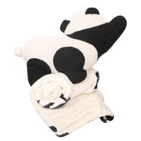 Lamb Velvet Panda Plush Doll Pillow Blanket Soft Sofa Cushion Plushies Fully Stuffed Animal Doll Bedroom Sleeping Pillow balta