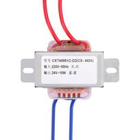 10 W AC220V–AC24V vienos įtampos 2 eilučių išvesties kintamosios srovės maitinimo šaltinis mažas transformatorius 130 mm įvesties išvesties kabelis