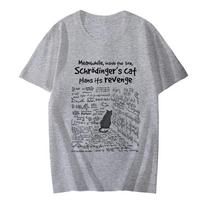 Cat's Revenge Men T-shirts Funny Math  Tshirt Male Female Clothes Short Sleeve Tops Fashion Cartoon Anime Graphic T Shirt S smėlis