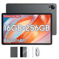 Atnaujintas Blackview MEGA 1 11,5 colio 8800 mAh Android 13 planšetinis kompiuteris 8GB/12GB RAM 256GB ROM atmintis mėlyna