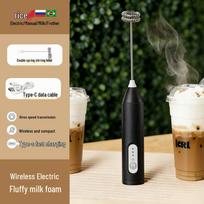 Portable Electric Milk Frother - Automatic Foam Maker for Home