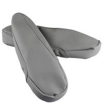 2X Gray Pu Leather Armrest Arm Rest Cover Upholstery Fits For Honda Odyssey 2005-2010