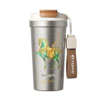 TOMIC 520ml Pure Titanium Coffee Thermos - 'Ma Dao Gong Cheng' Edition