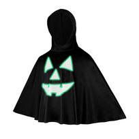 Fun Ghost Face Shawl Creative Ghost Hooded Cloak Party Dress Up Cloak  Stage Performance 130 juoda